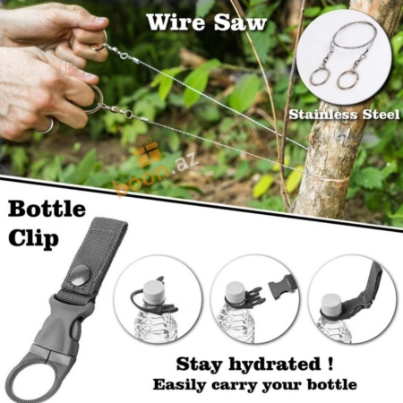 Набор для выживания 18 в 1 для кемпинга SOS